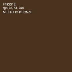 #49331E - Metallic Bronze Color Image